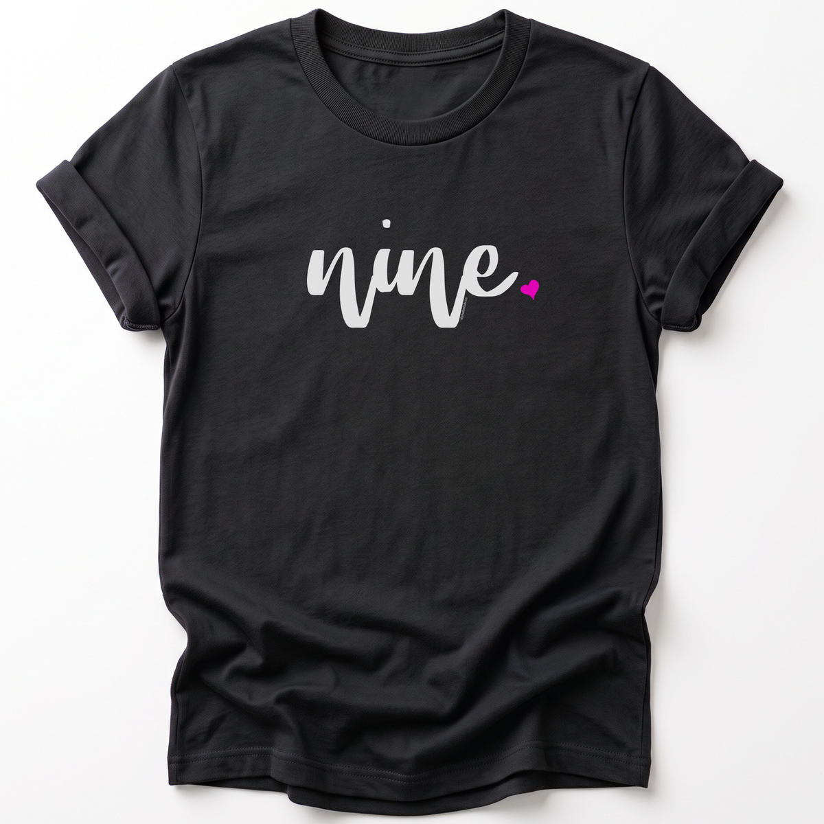 Girls 9th Birthday Shirt - Script