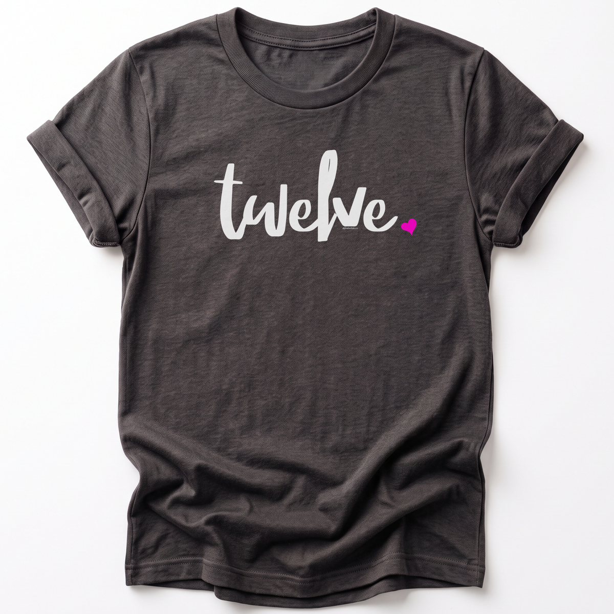 Girls 12th Birthday Shirt Twelve - Script