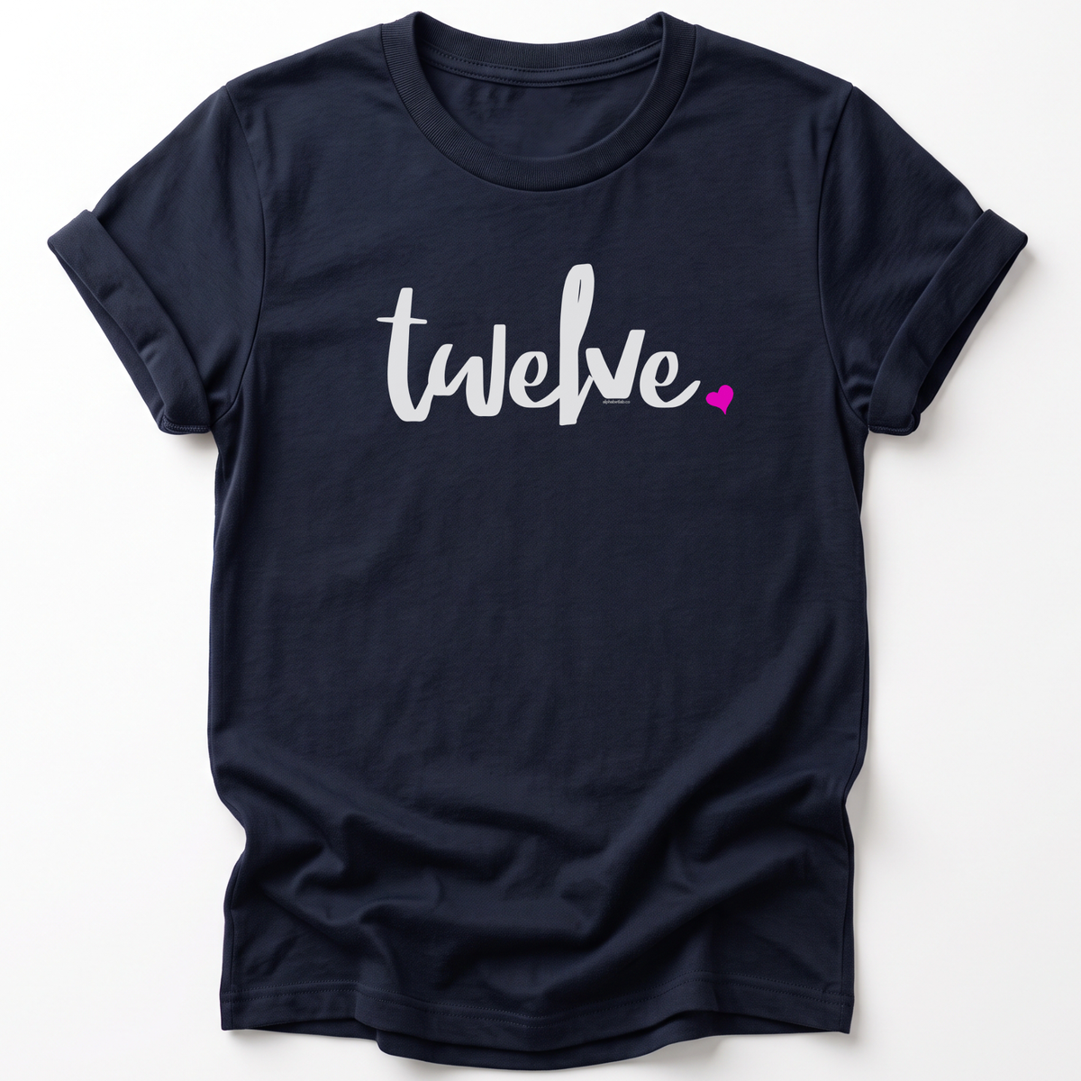 Girls 12th Birthday Shirt Twelve - Script