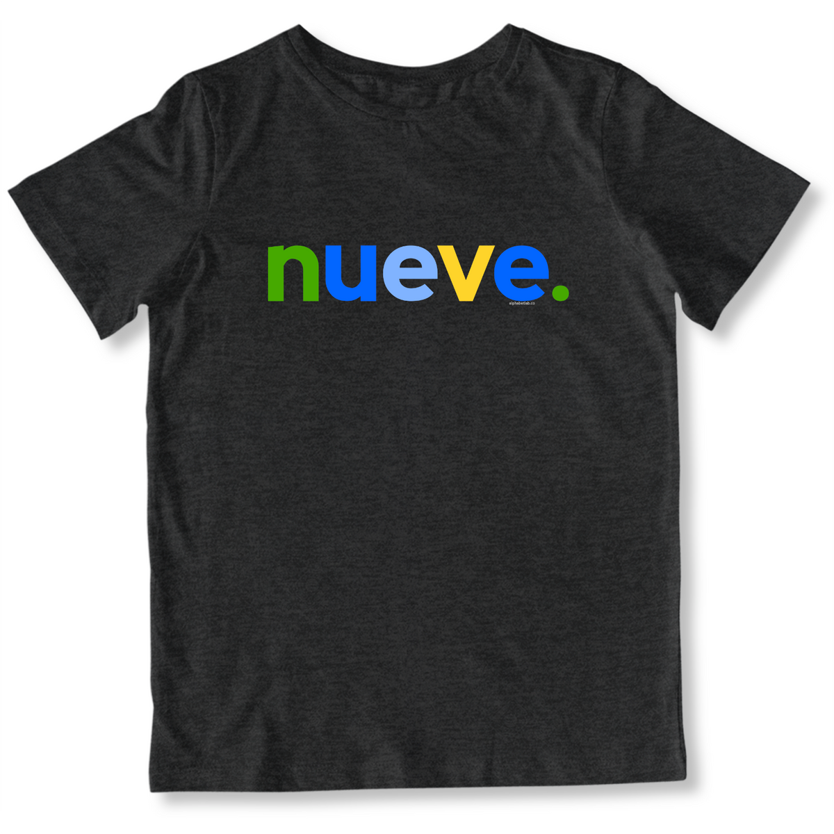 Boys 9th Birthday Shirt Nueve Spanish – Alternate
