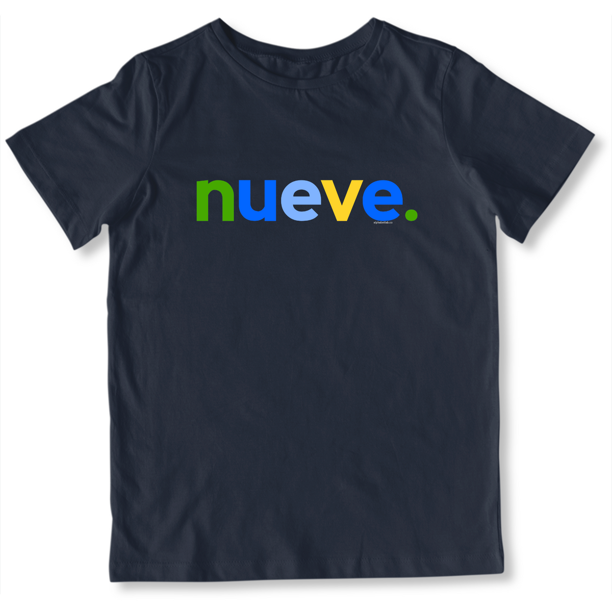 Boys 9th Birthday Shirt Nueve Spanish – Alternate