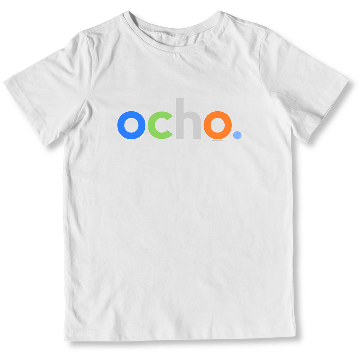 Boys 8th Birthday Shirt Ocho Spanish – Alternate