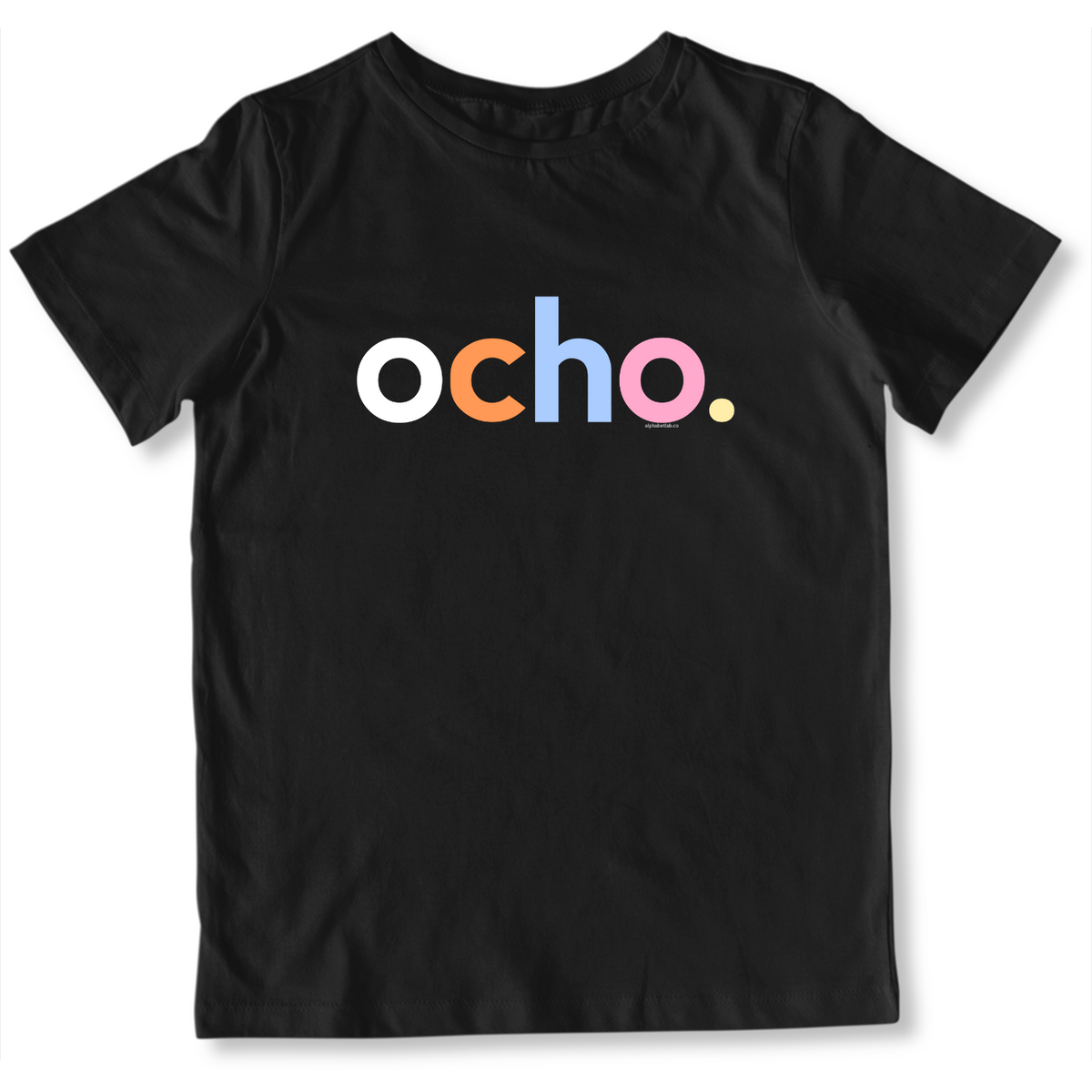 Girls 8th Birthday Shirt Ocho Spanish – Alternate