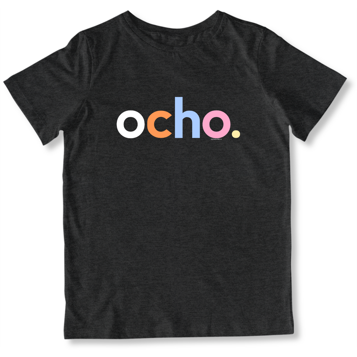 Girls 8th Birthday Shirt Ocho Spanish – Alternate