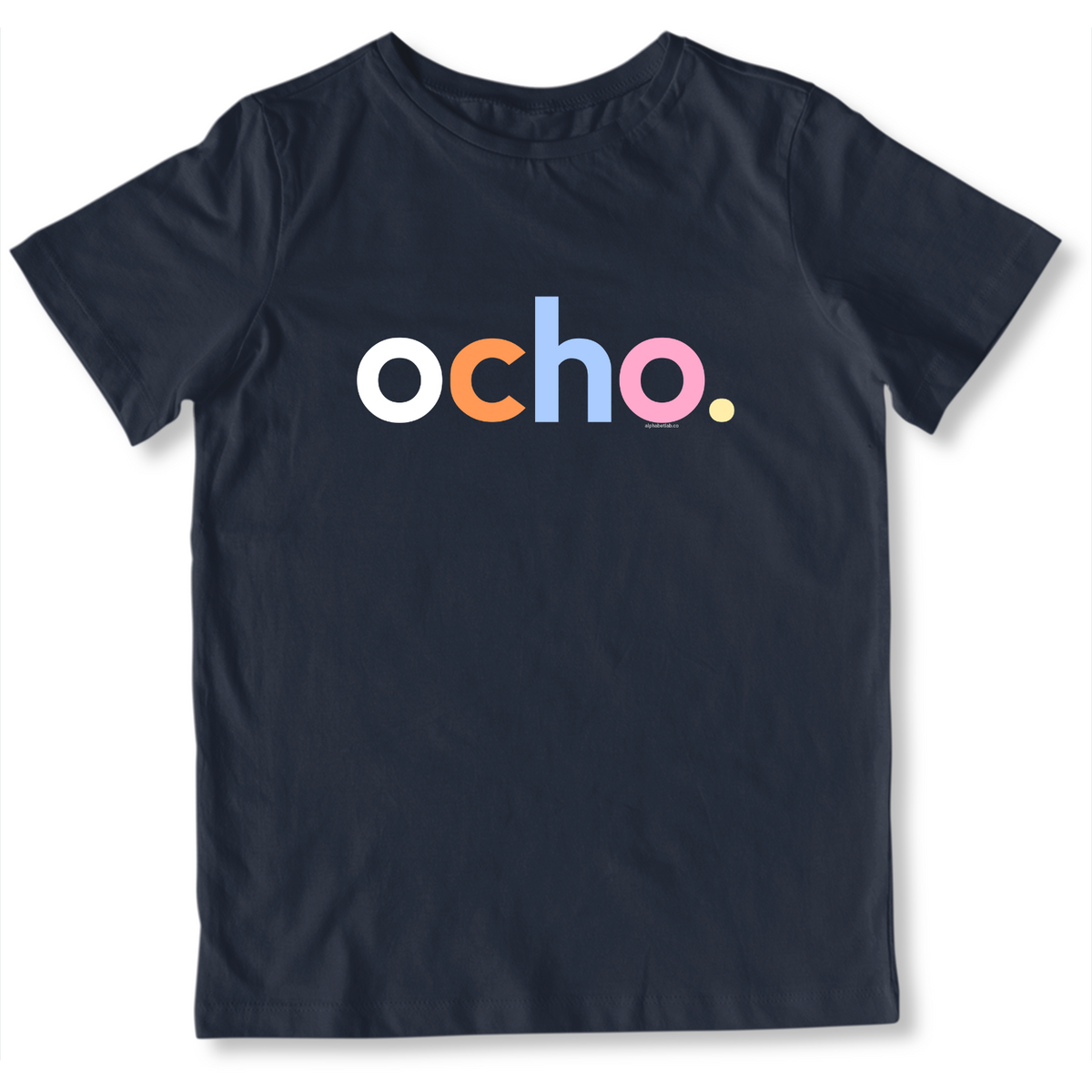 Girls 8th Birthday Shirt Ocho Spanish – Alternate