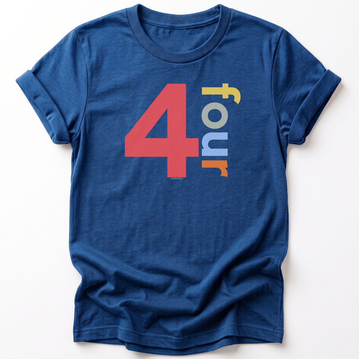 Boys 4th Birthday Shirt Four - Number