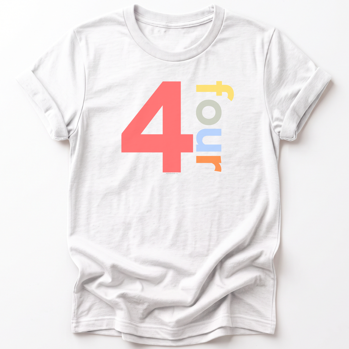 Boys 4th Birthday Shirt Four - Number