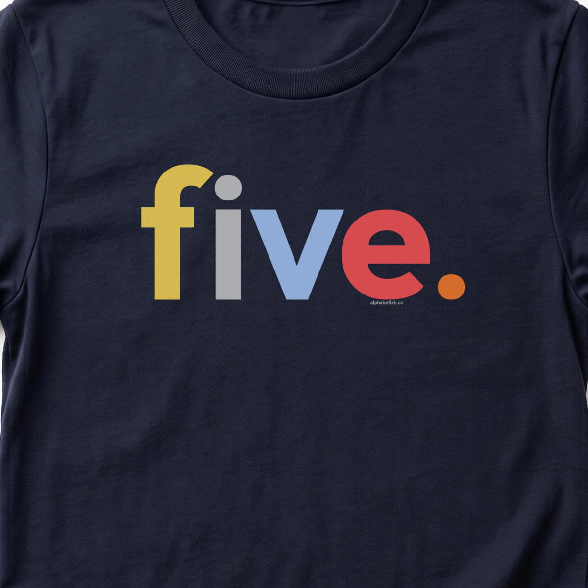 Boys 5th Birthday Shirt Five - Original