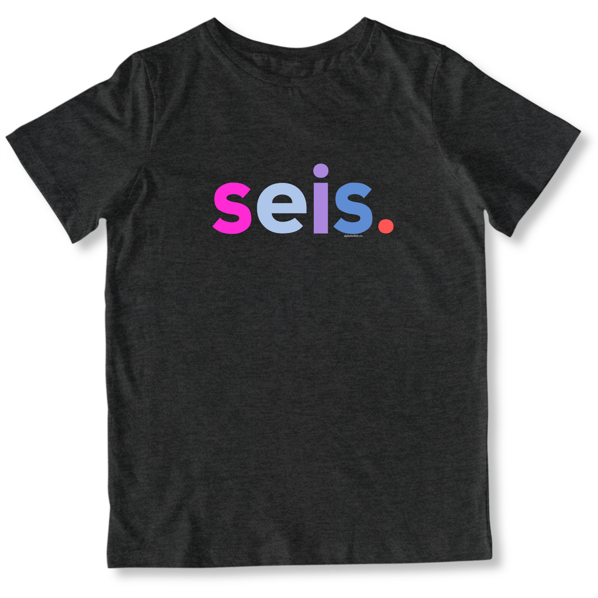 Girls 6th Birthday Shirt Seis Spanish – Alternate