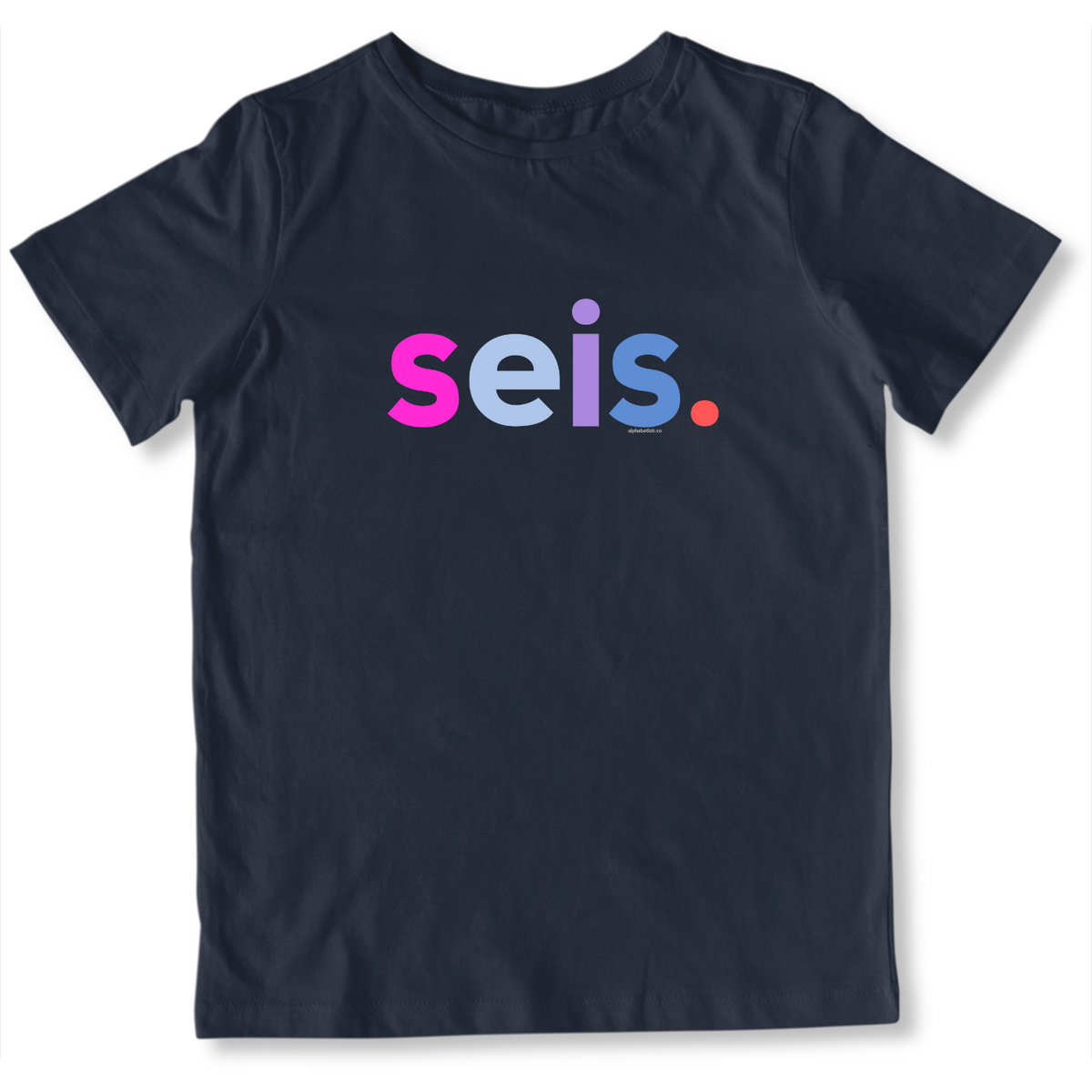 Girls 6th Birthday Shirt Seis Spanish – Alternate
