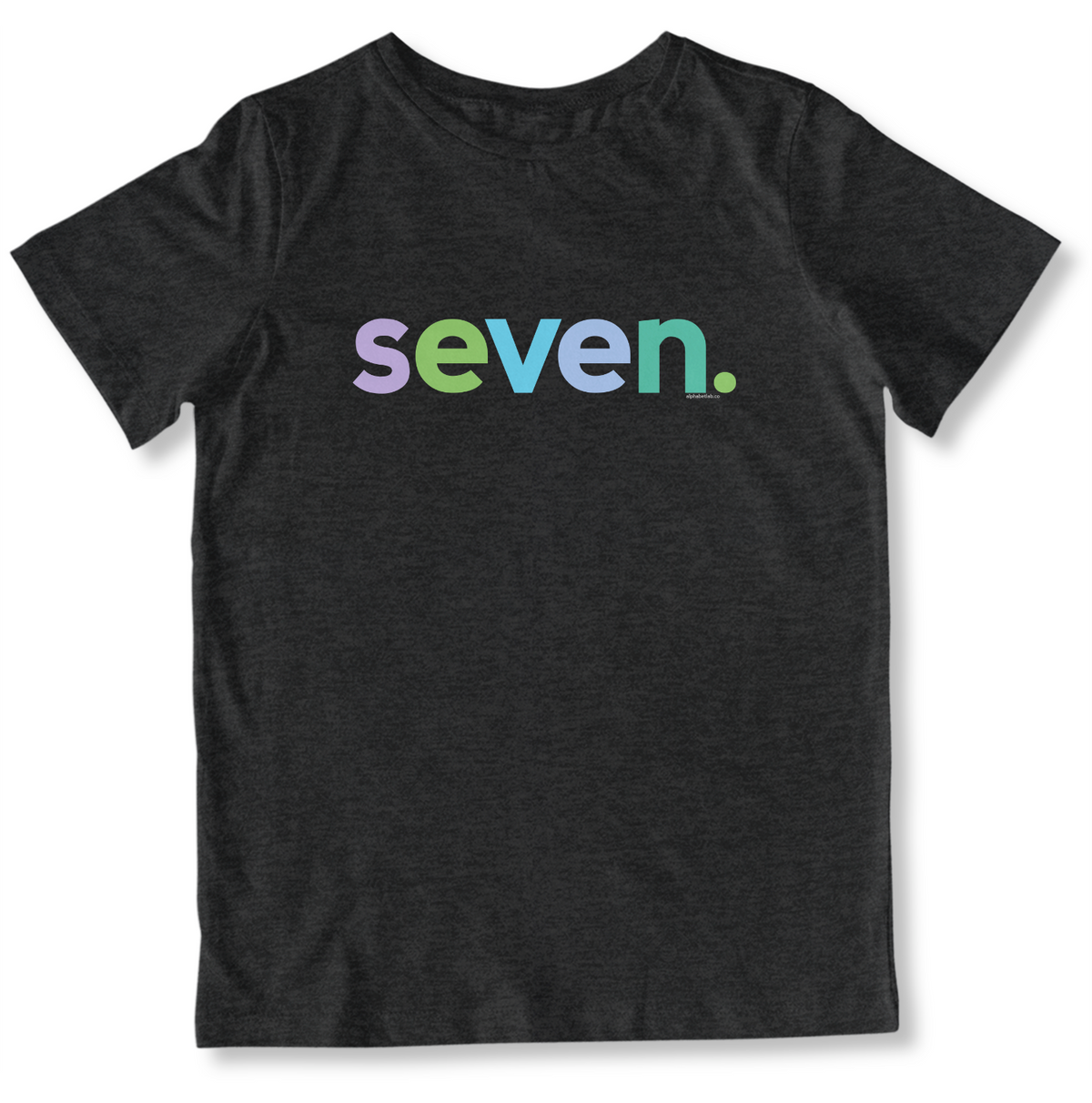 Girls 7th Birthday Shirt Seven - Alternative