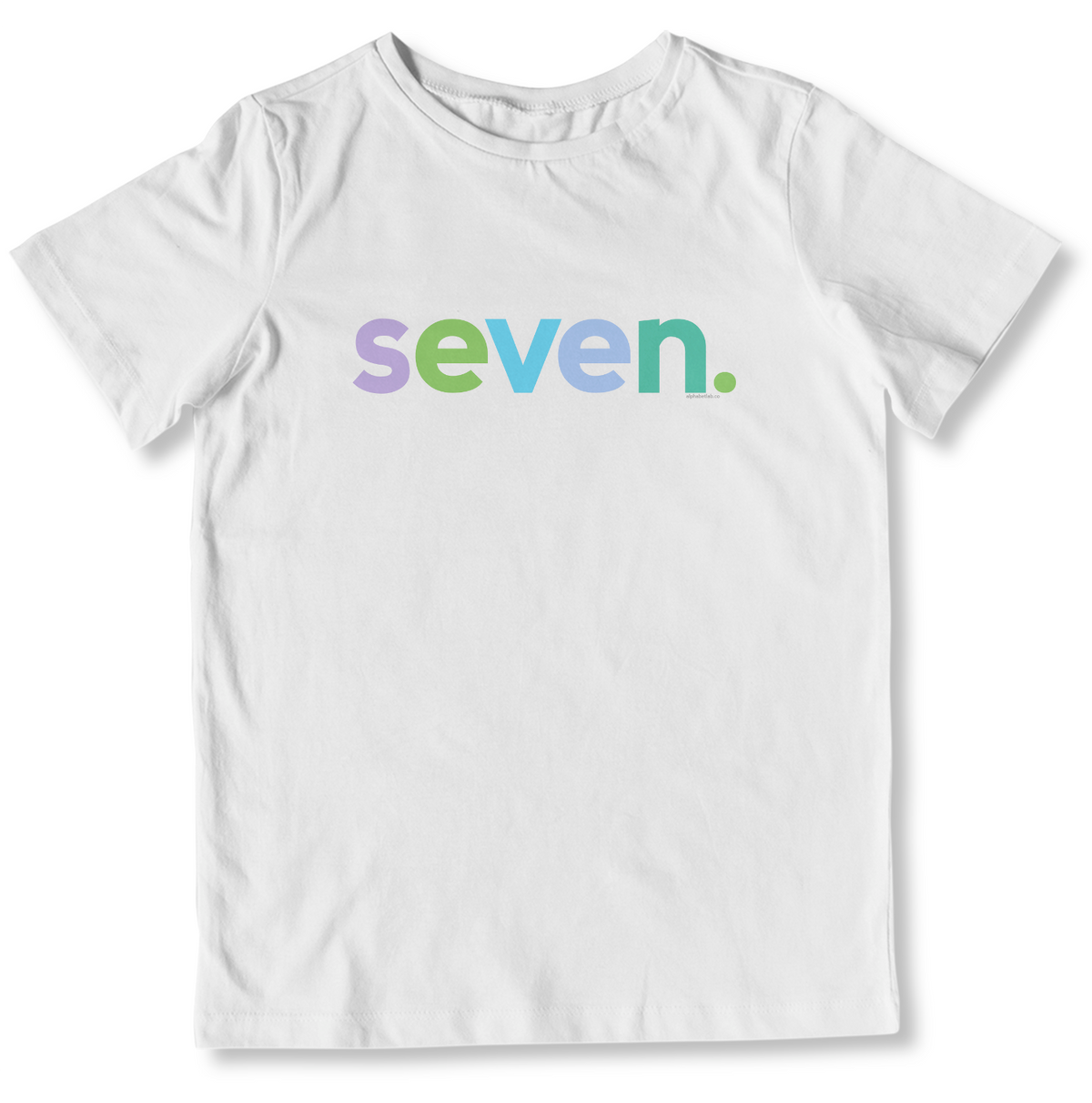 Girls 7th Birthday Shirt Seven - Alternative