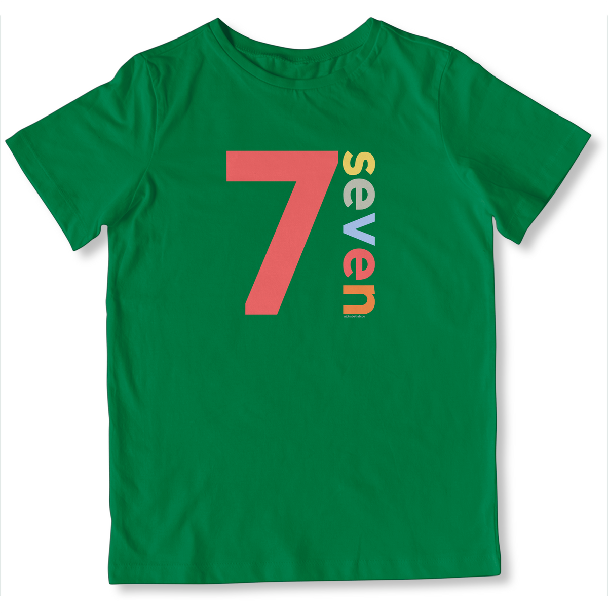 Boys 7th Birthday Shirt Seven - Number