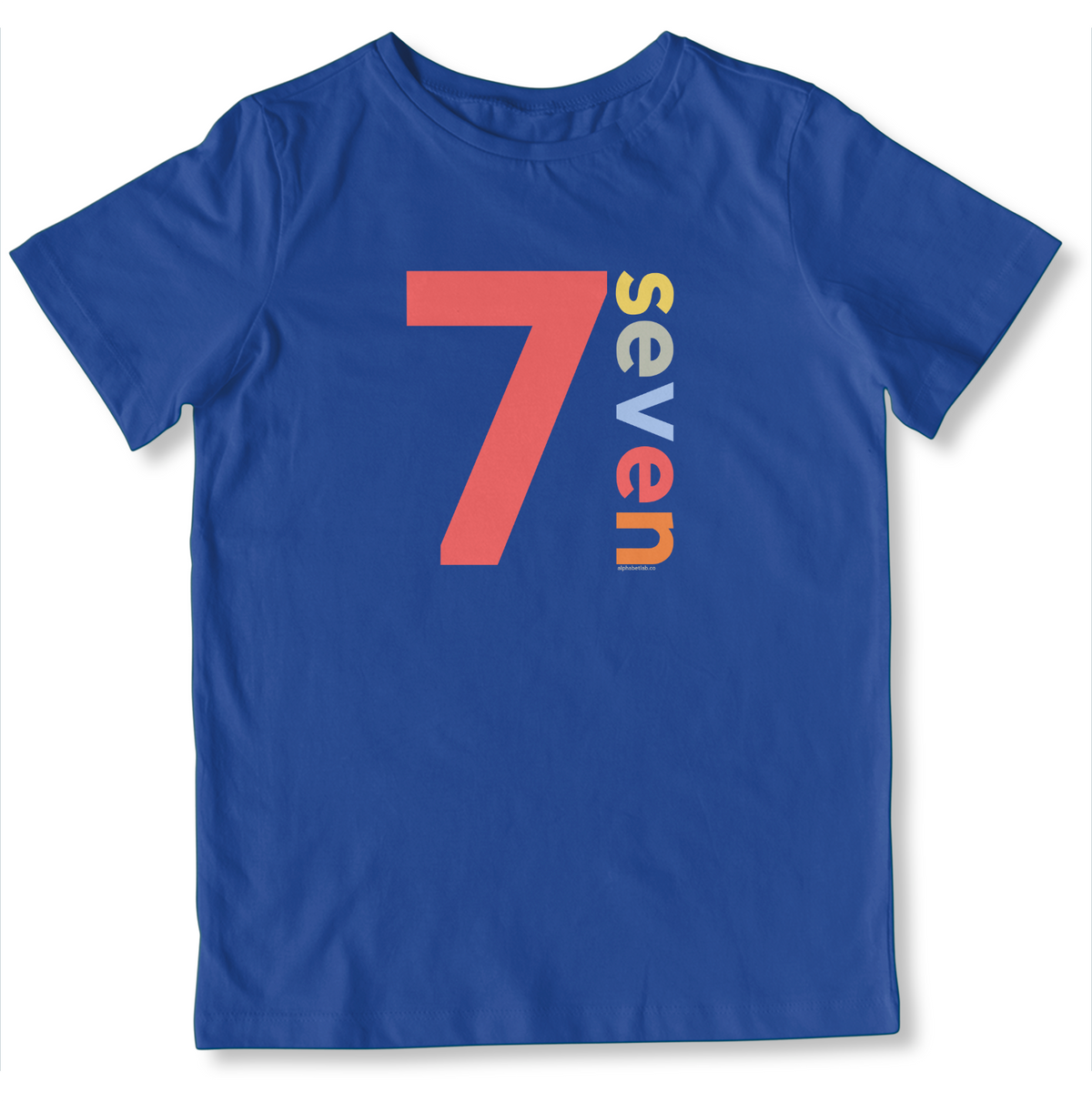 Boys 7th Birthday Shirt Seven - Number
