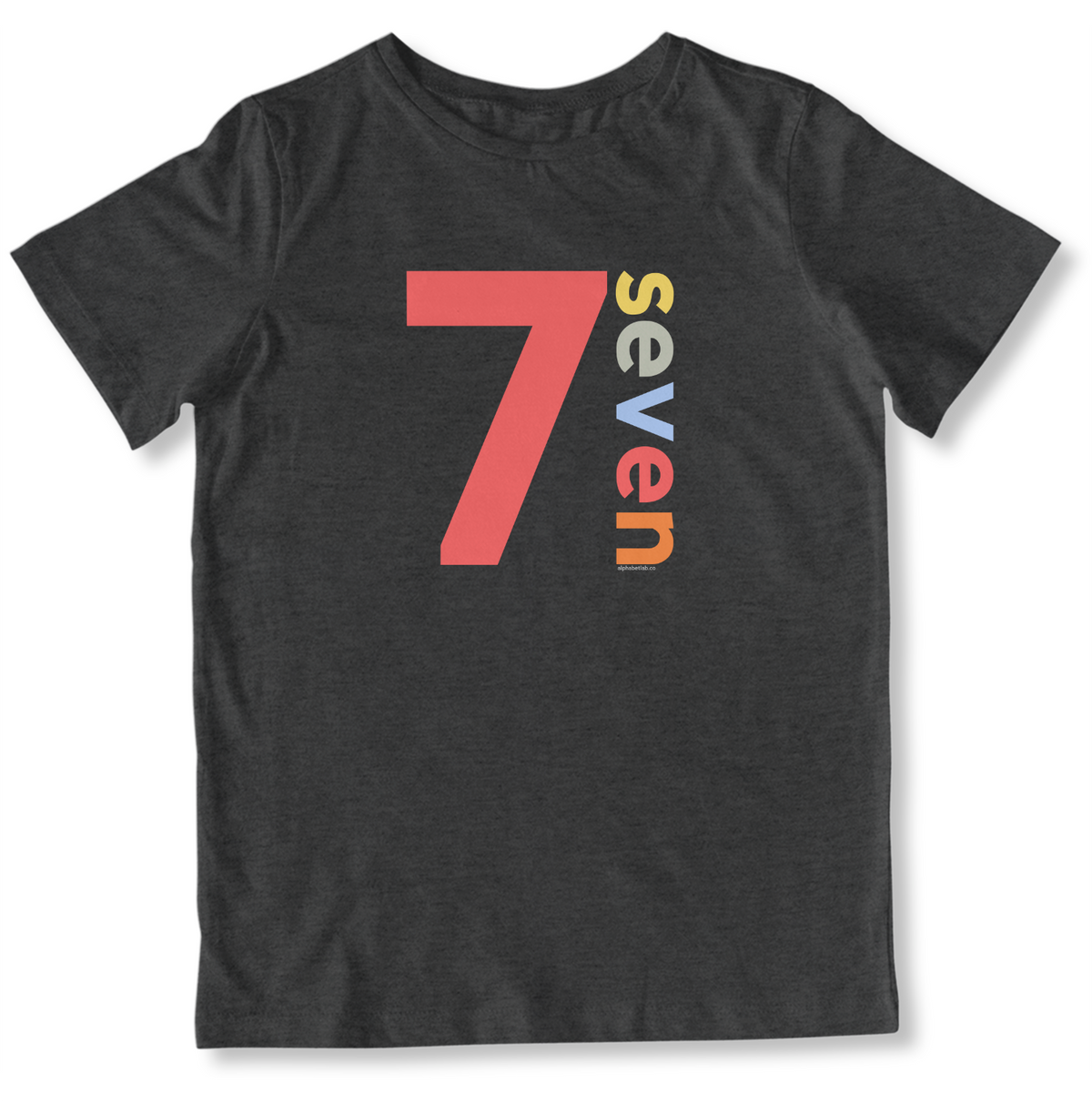 Boys 7th Birthday Shirt Seven - Number