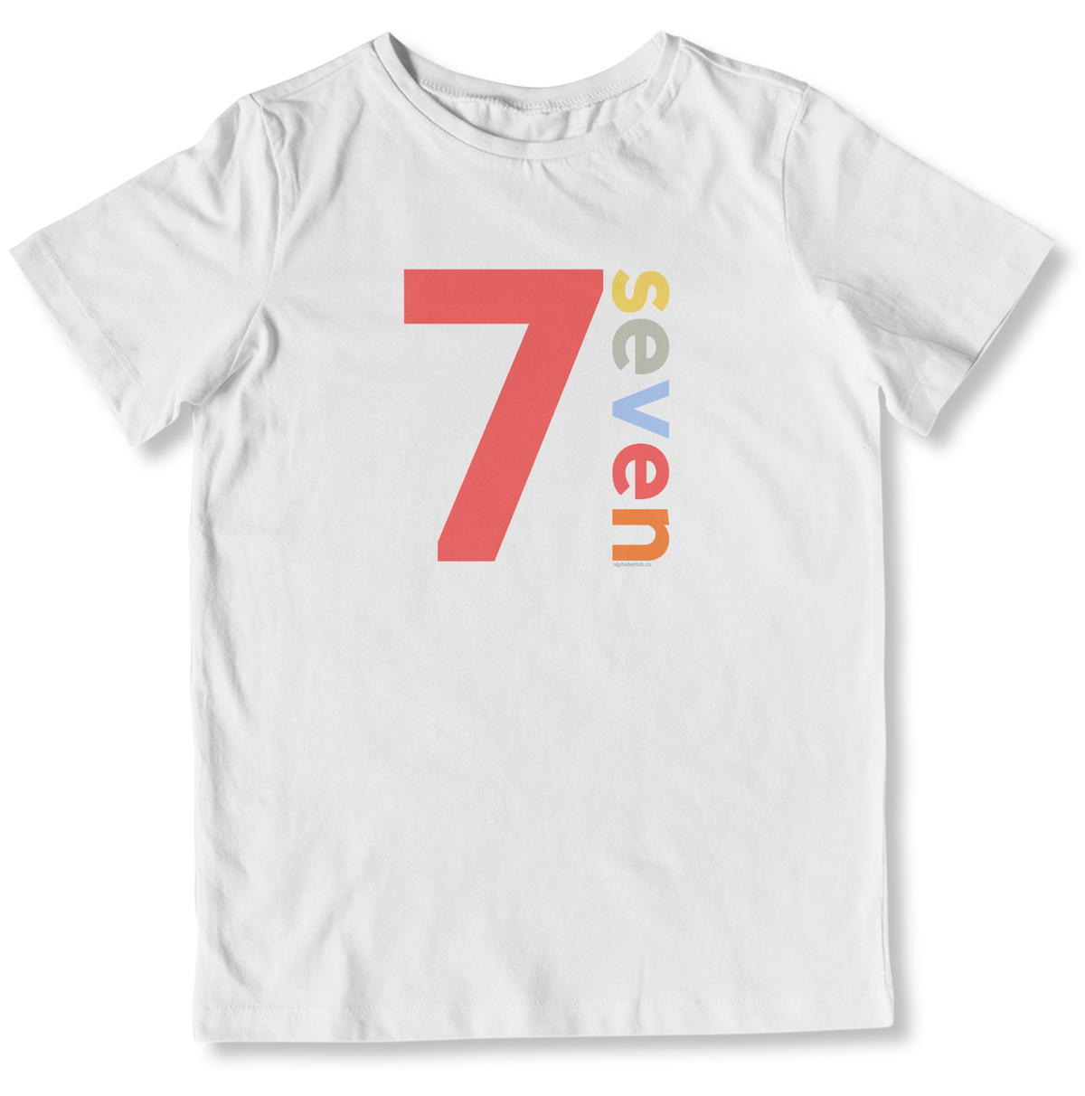 Boys 7th Birthday Shirt Seven - Number