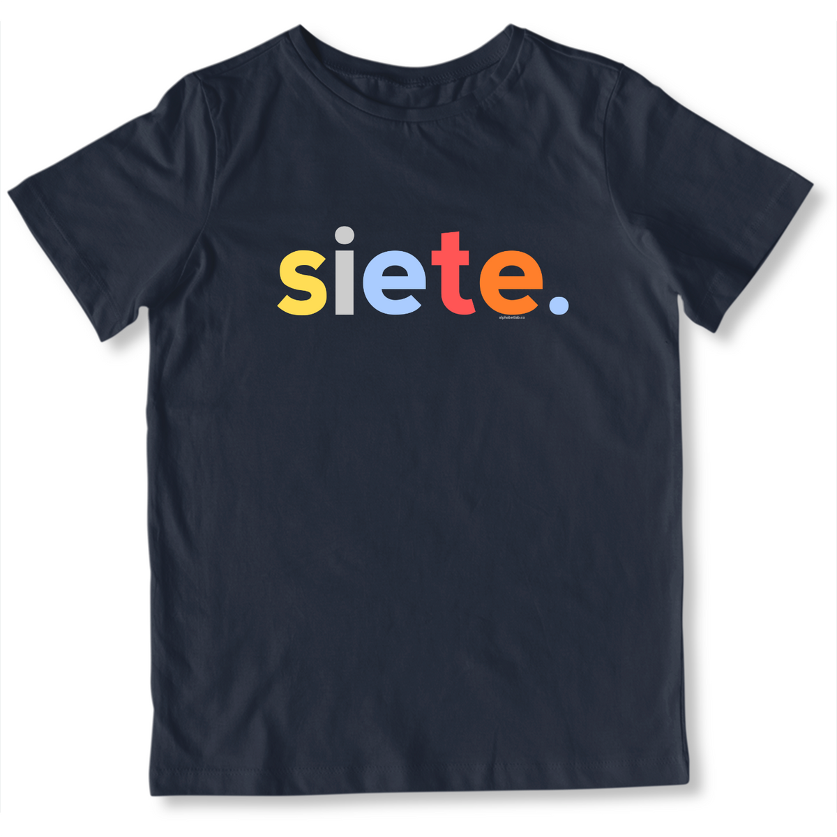 Boys 7th Birthday Shirt Siete Spanish – Original