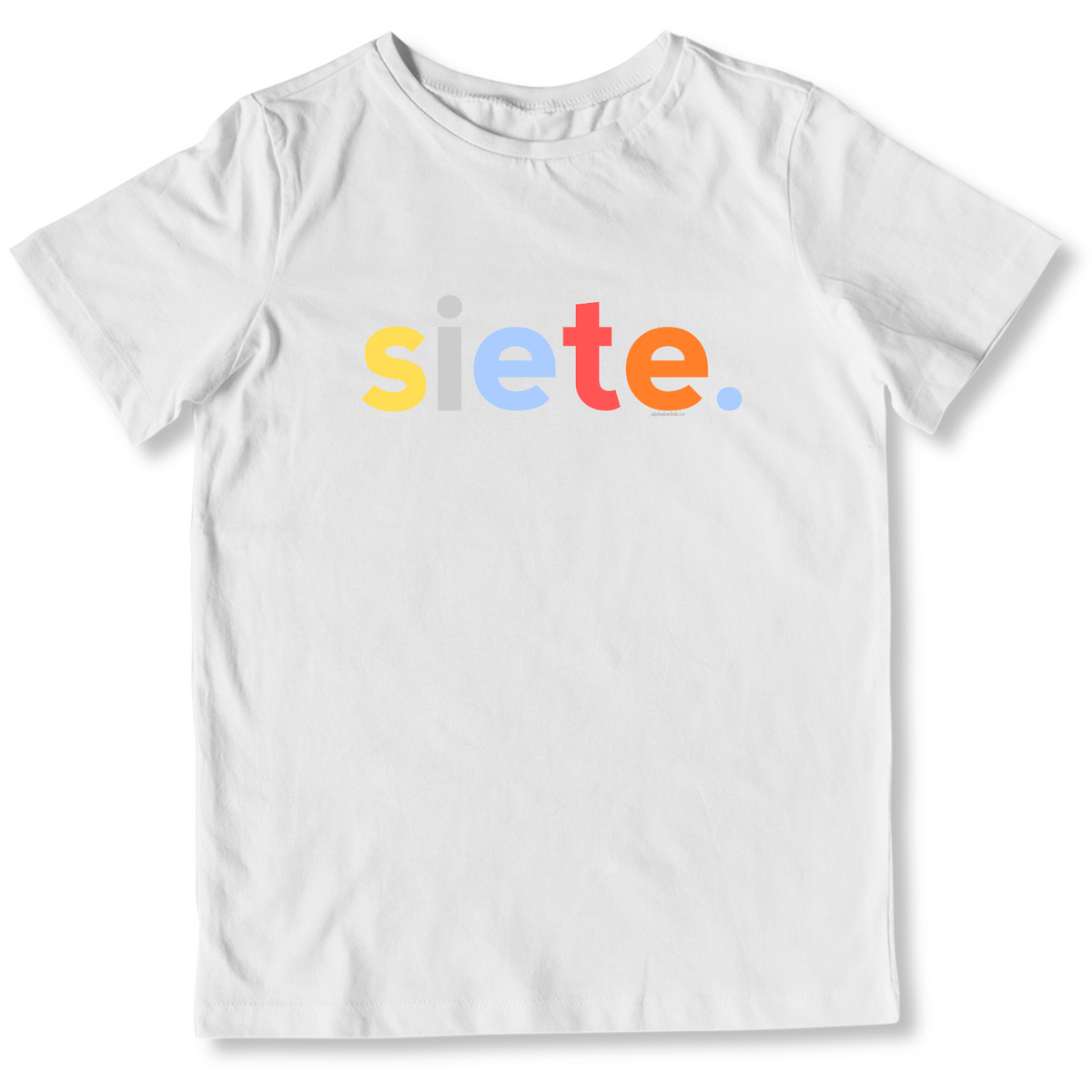 Boys 7th Birthday Shirt Siete Spanish – Original