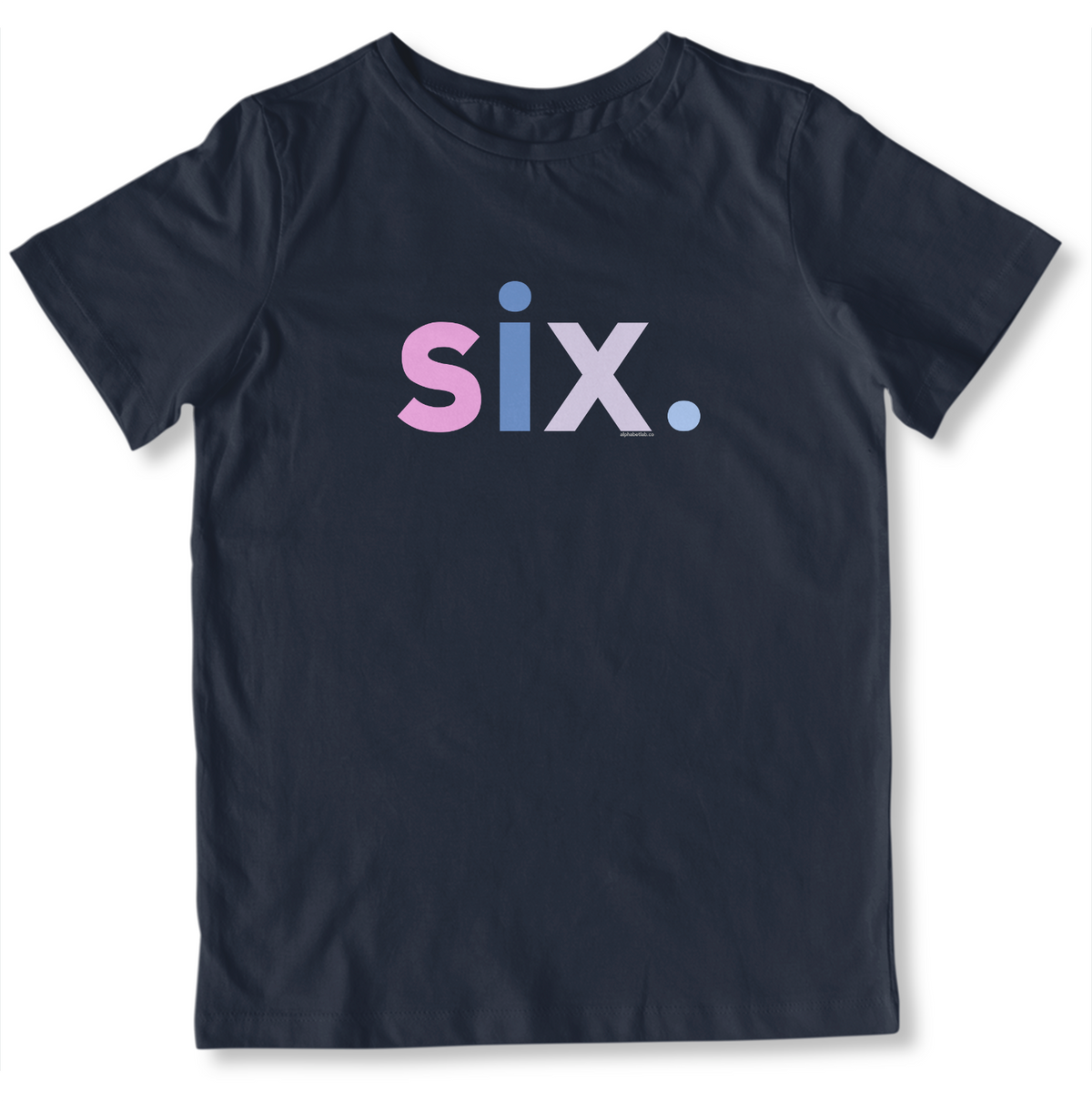 Girls 6th Birthday Shirt Six - Alternative