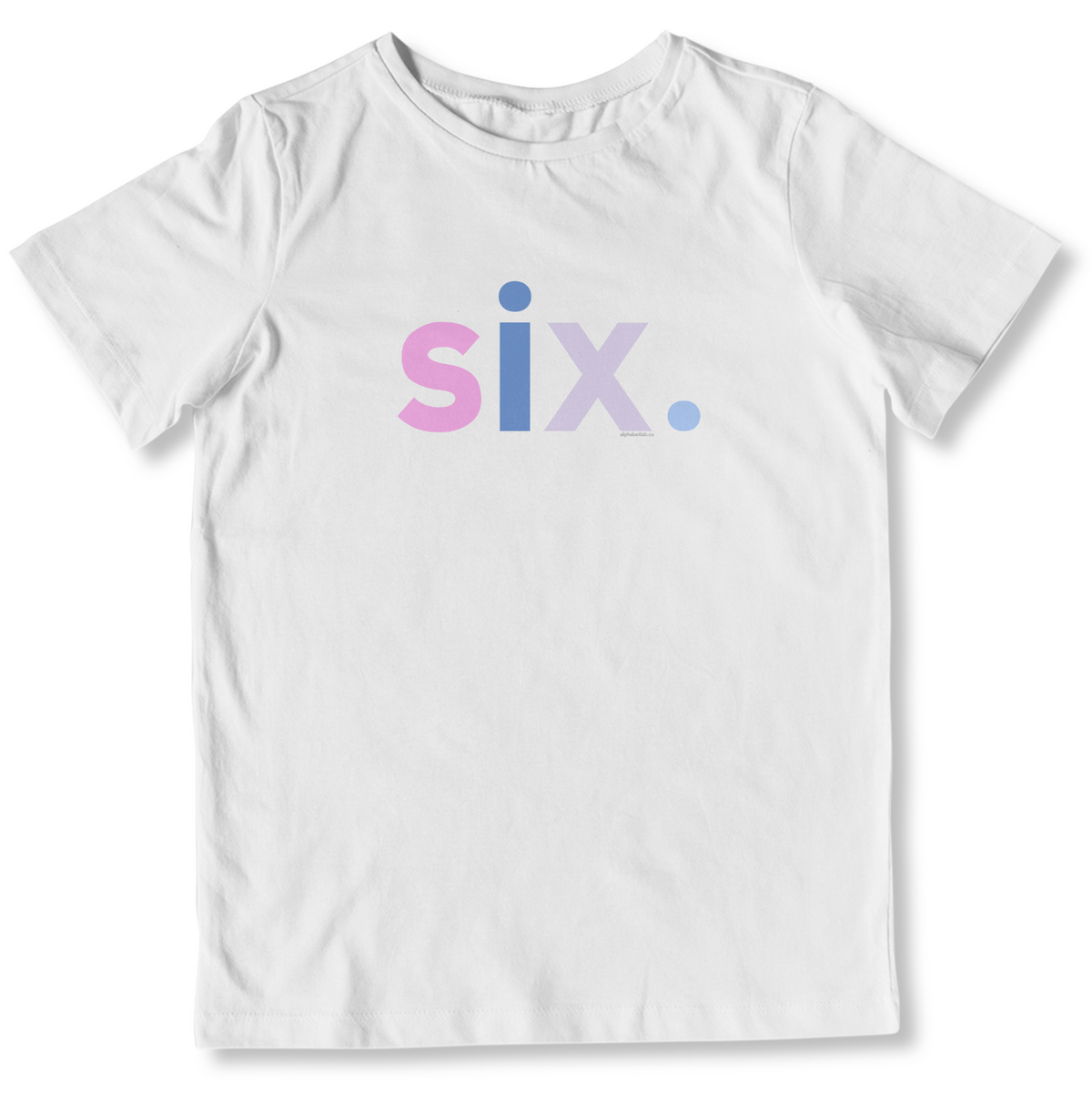 Girls 6th Birthday Shirt Six - Alternative