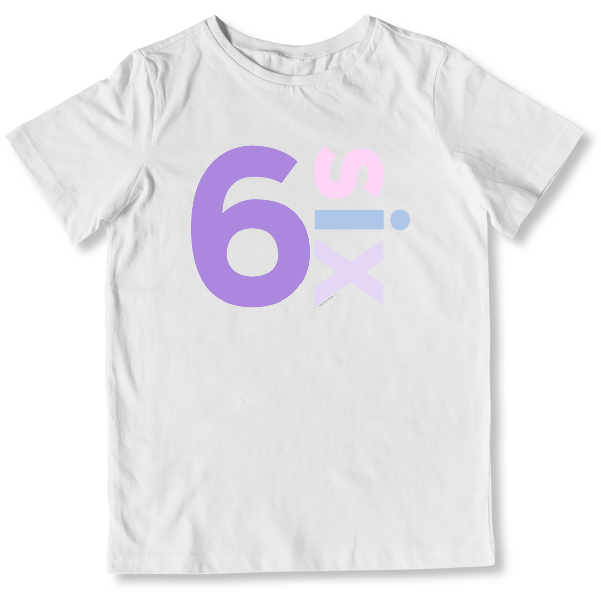 Girls 6th Birthday Shirt Six - Number