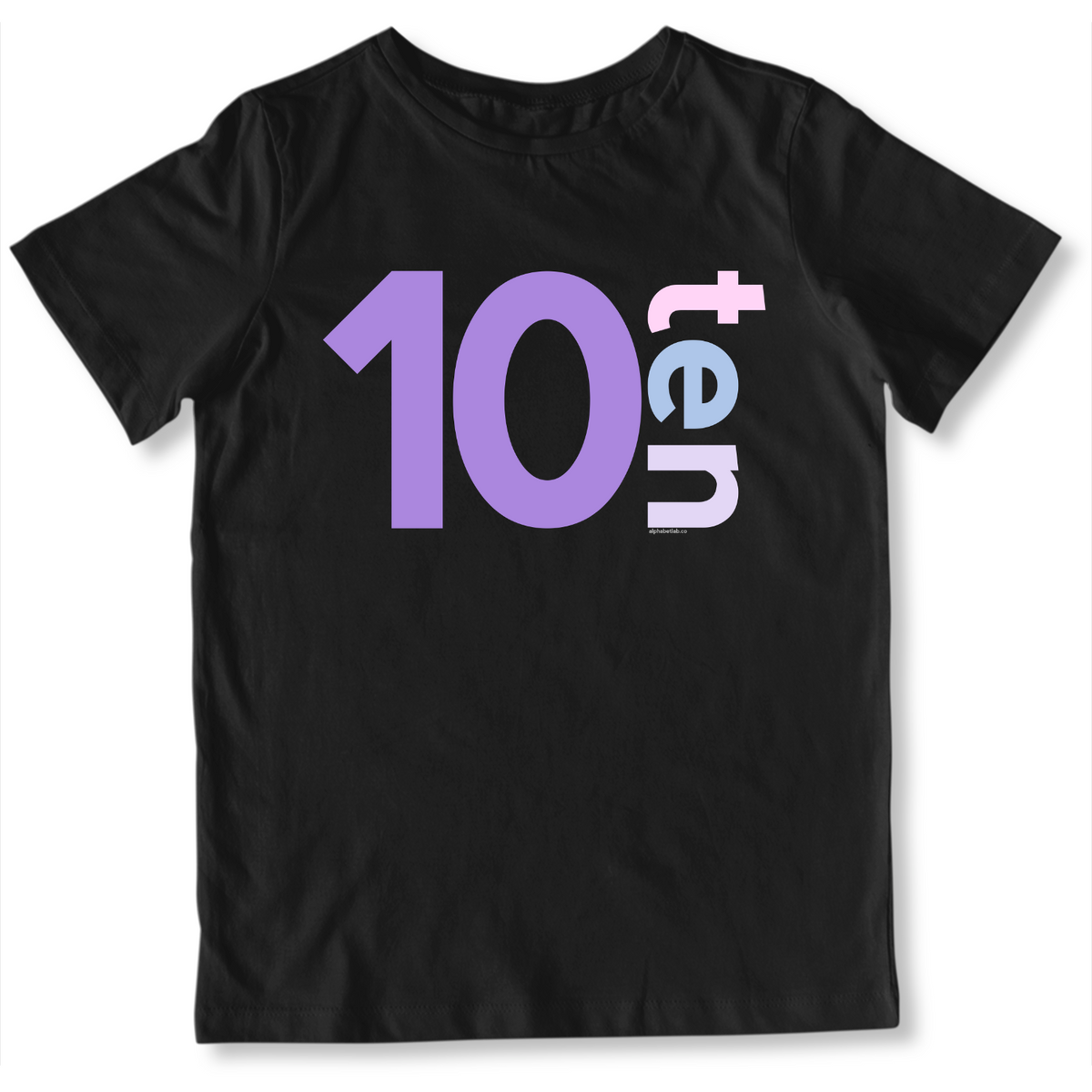 Girls 10th Birthday Shirt Ten - Number