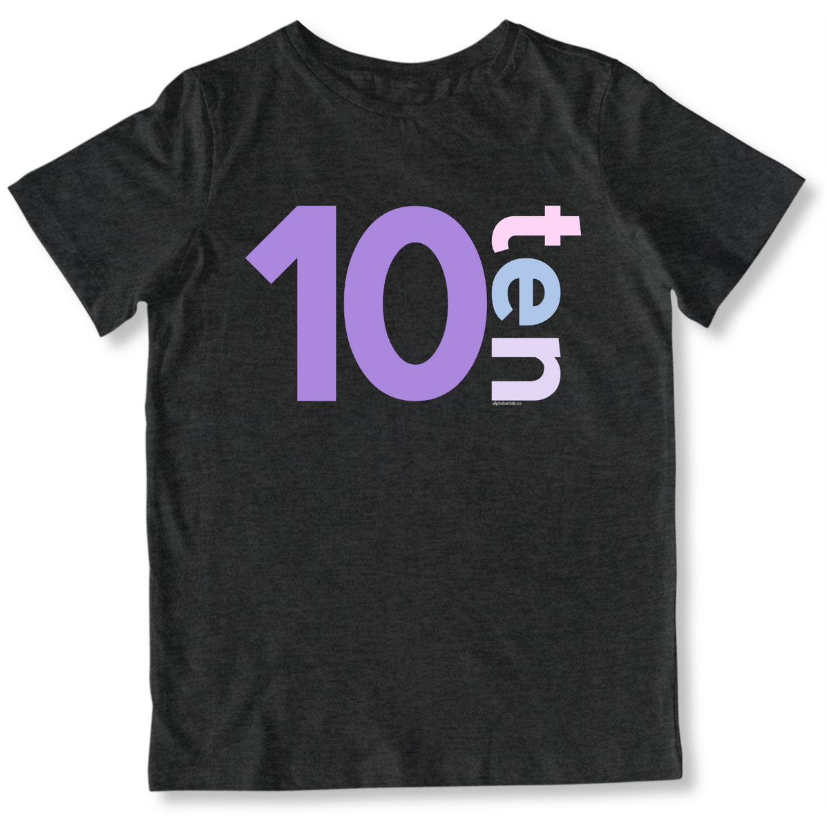 Girls 10th Birthday Shirt Ten - Number