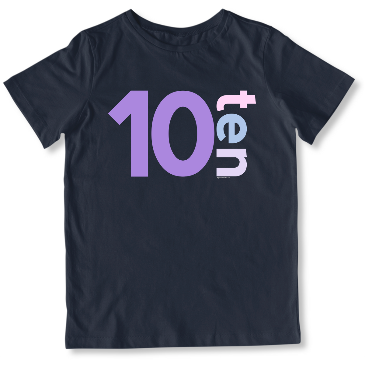 Girls 10th Birthday Shirt Ten - Number