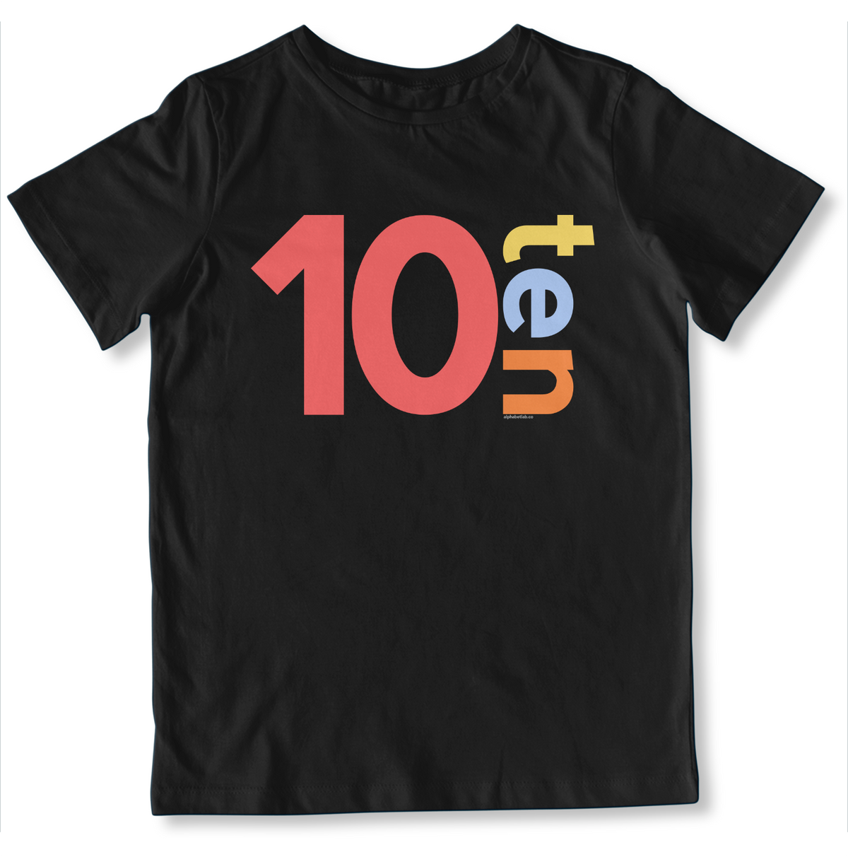 Boys 10th Birthday Shirt Ten - Number
