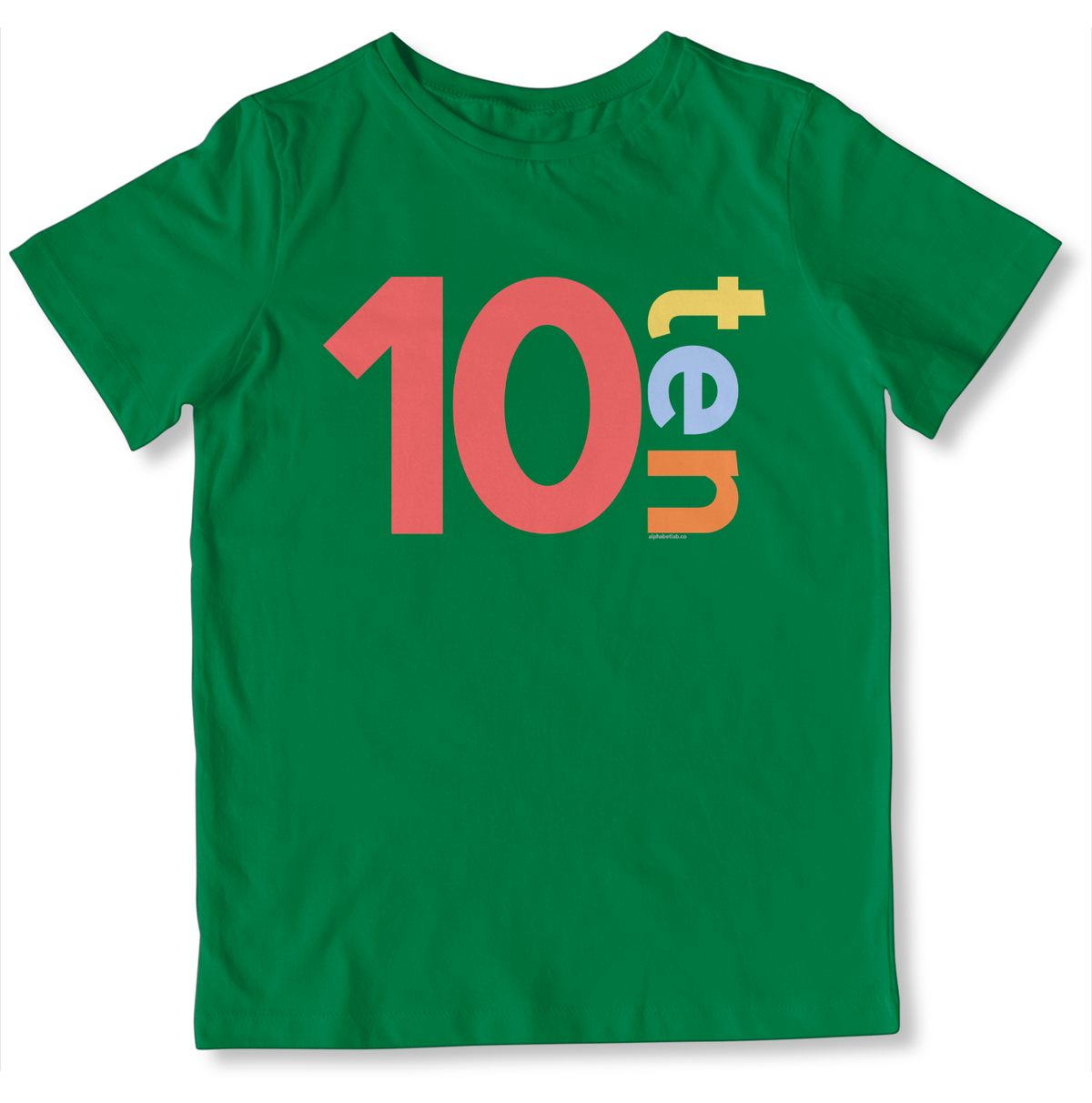 Boys 10th Birthday Shirt Ten - Number