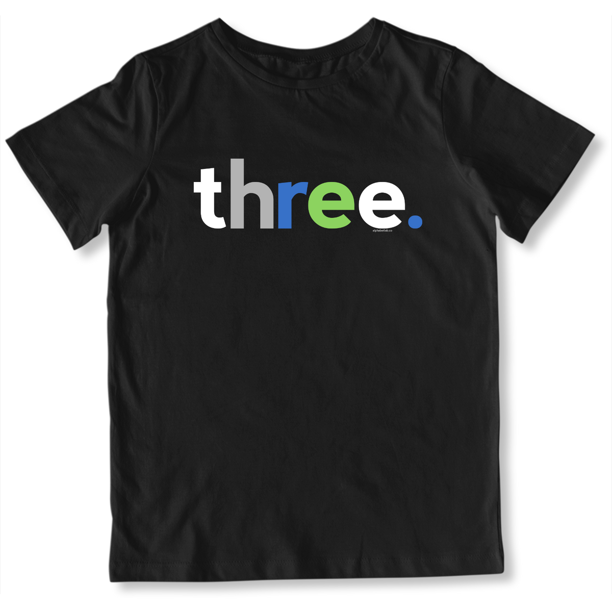 Boys 3rd Birthday Shirt Three - Alternative