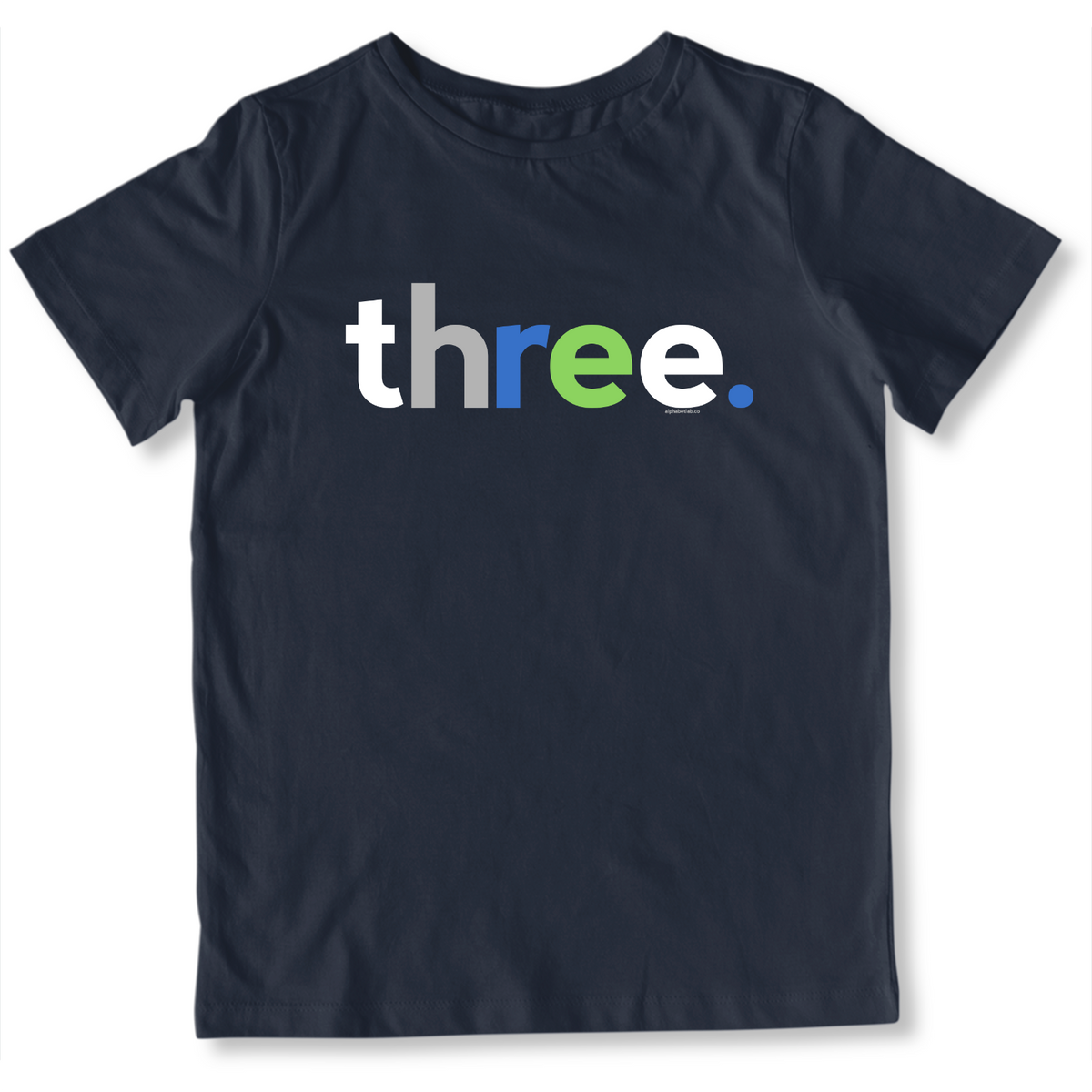 Boys 3rd Birthday Shirt Three - Alternative