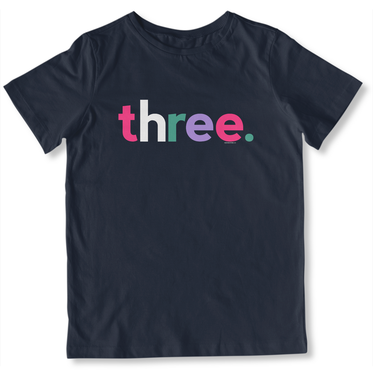 Girls 3rd Birthday Shirt Three - Alternative