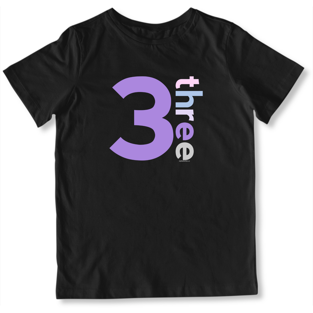 Girls 3rd Birthday Shirt Three - Number