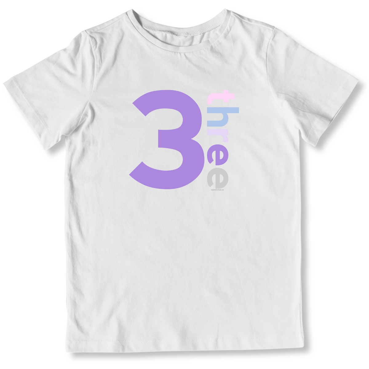 Girls 3rd Birthday Shirt Three - Number