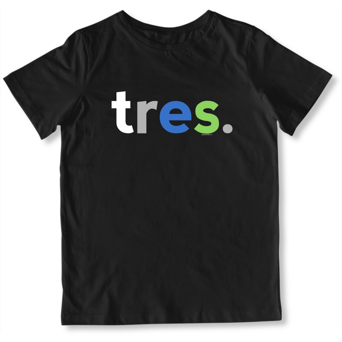 Boys 3rd Birthday Shirt Tres Spanish – Alternate