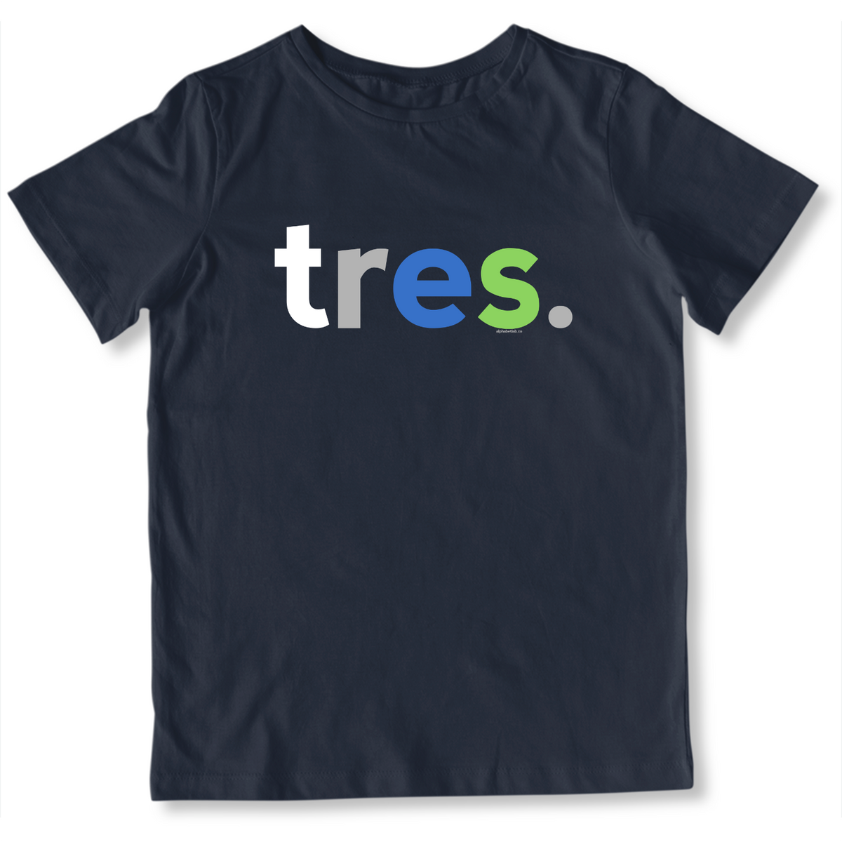 Boys 3rd Birthday Shirt Tres Spanish – Alternate