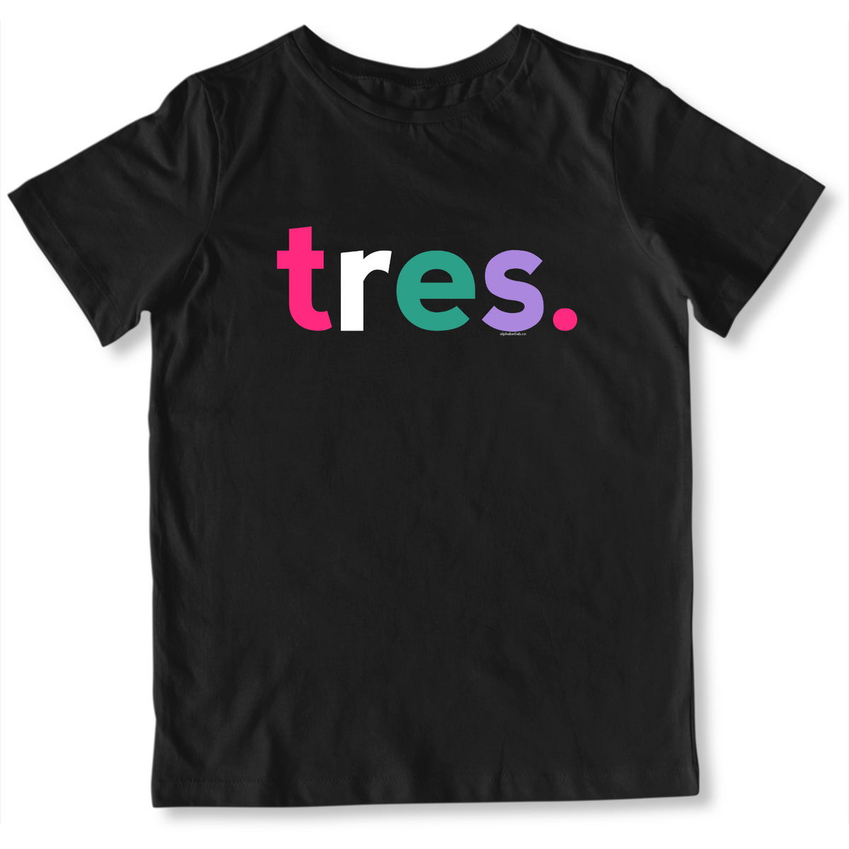 Girls 3rd Birthday Shirt Tres Spanish – Alternate