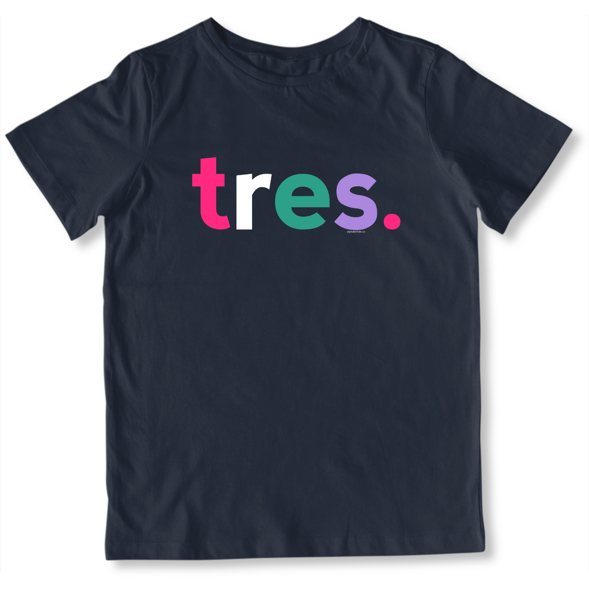 Girls 3rd Birthday Shirt Tres Spanish – Alternate