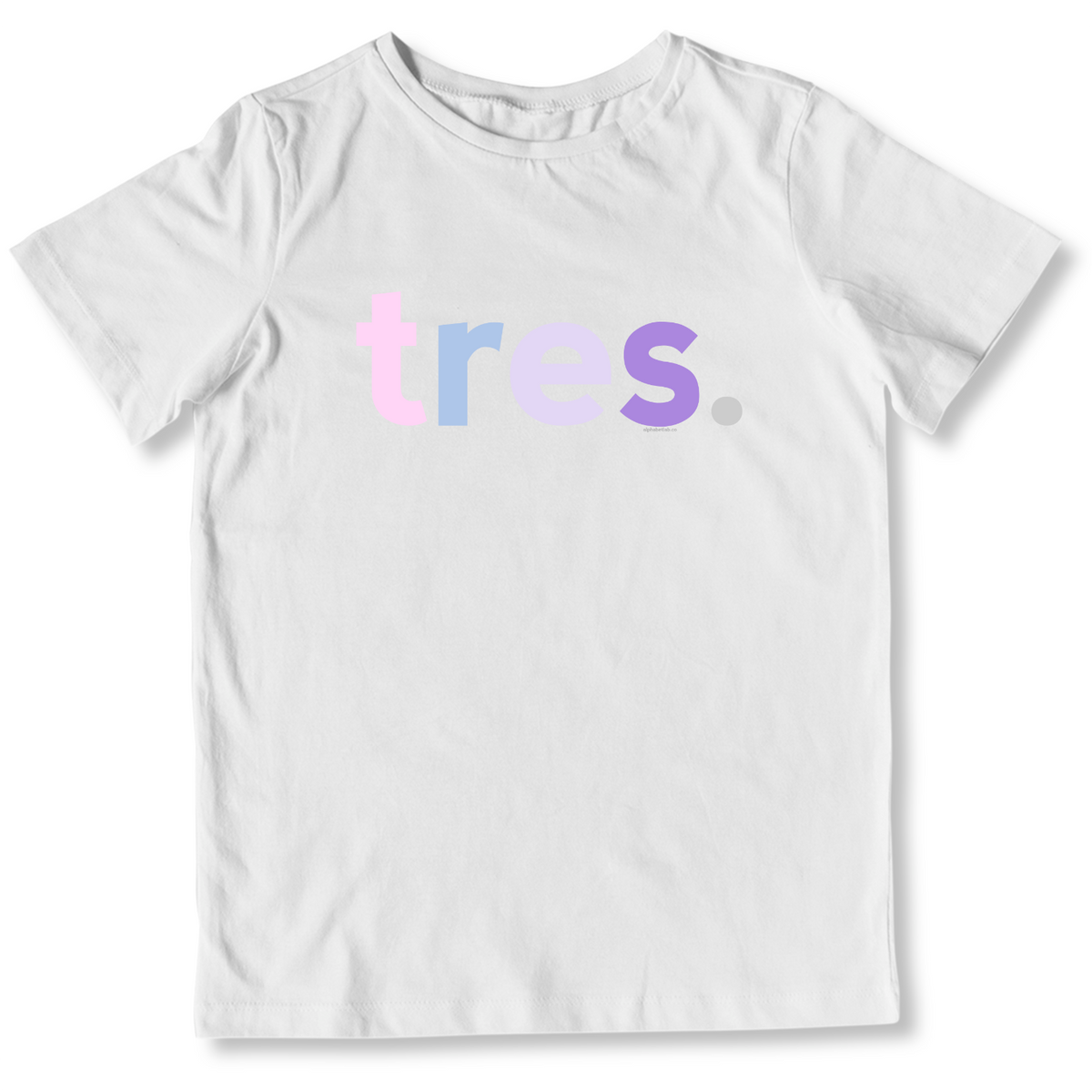 Girls 3rd Birthday Shirt Tres Spanish – Original