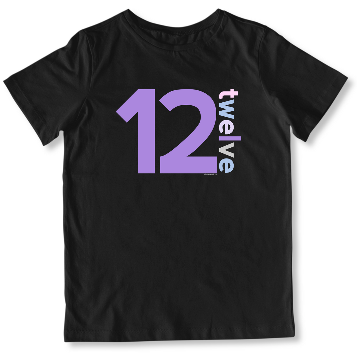 Girls 12th Birthday Shirt Twelve - Number