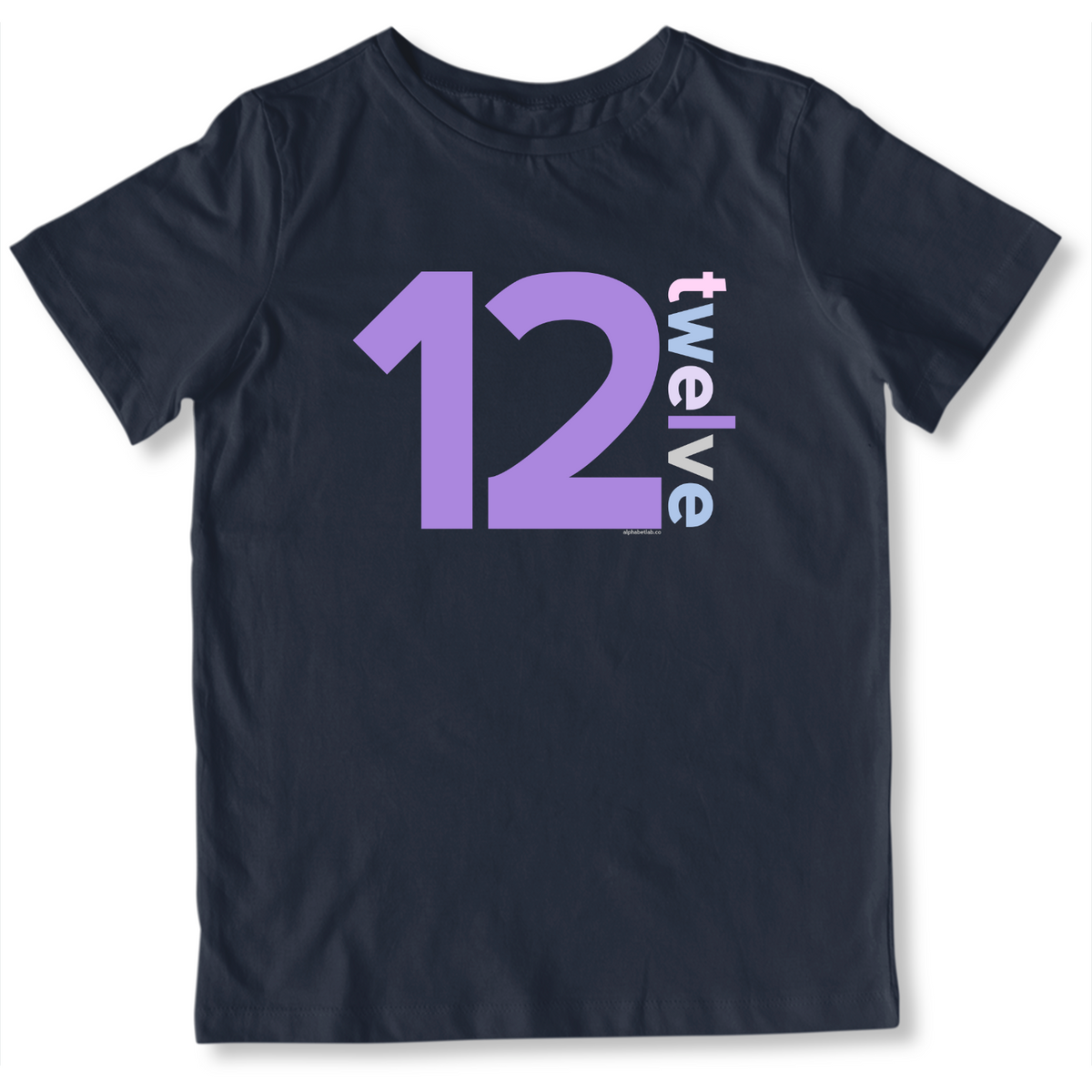 Girls 12th Birthday Shirt Twelve - Number