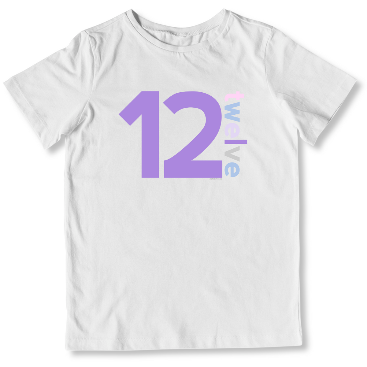 Girls 12th Birthday Shirt Twelve - Number