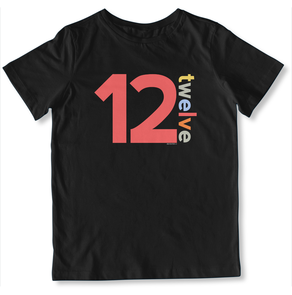 Boys 12th Birthday Shirt Twelve - Number