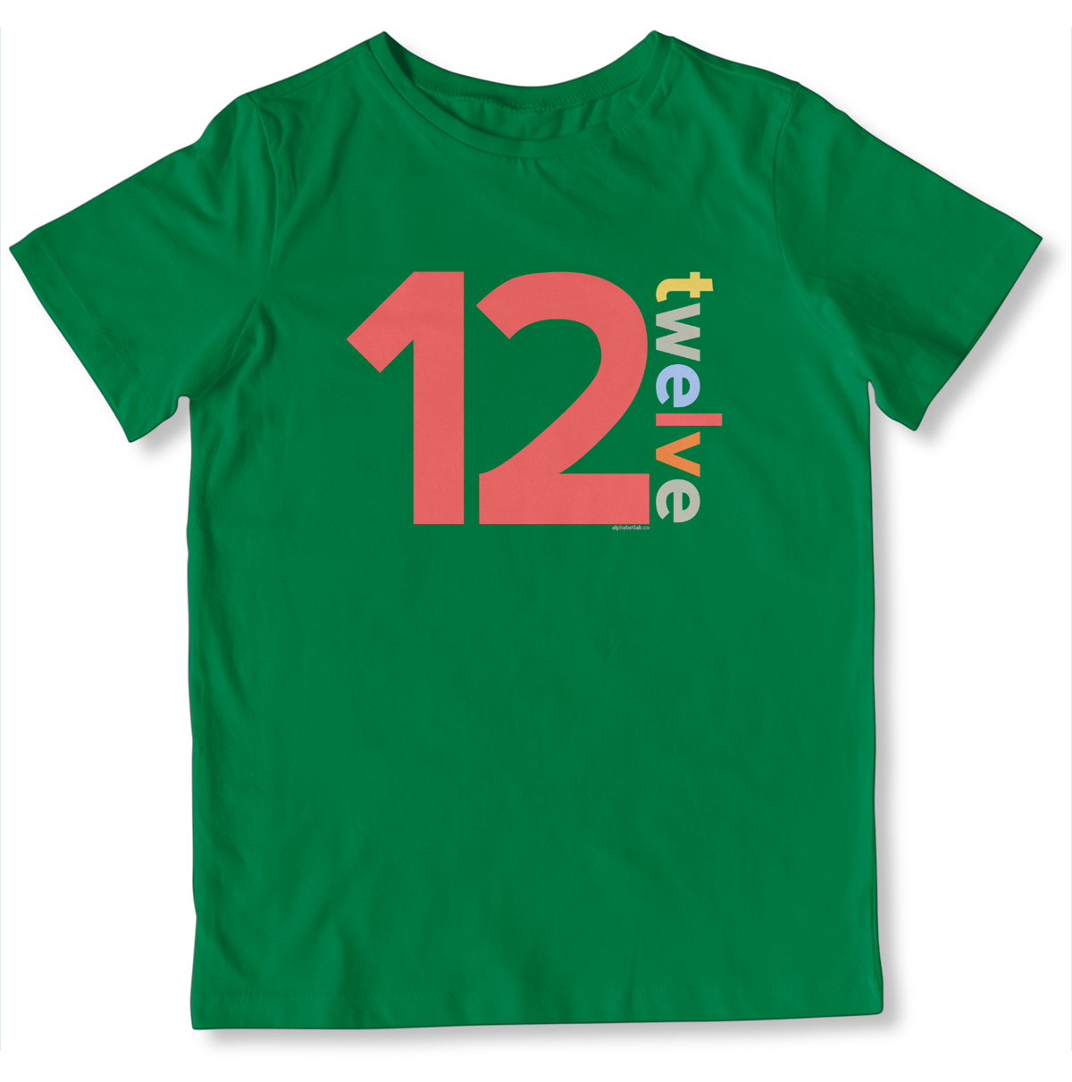 Boys 12th Birthday Shirt Twelve - Number