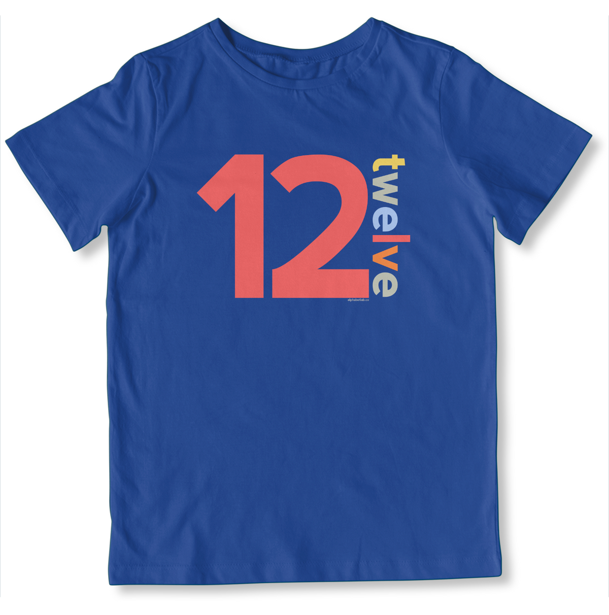 Boys 12th Birthday Shirt Twelve - Number