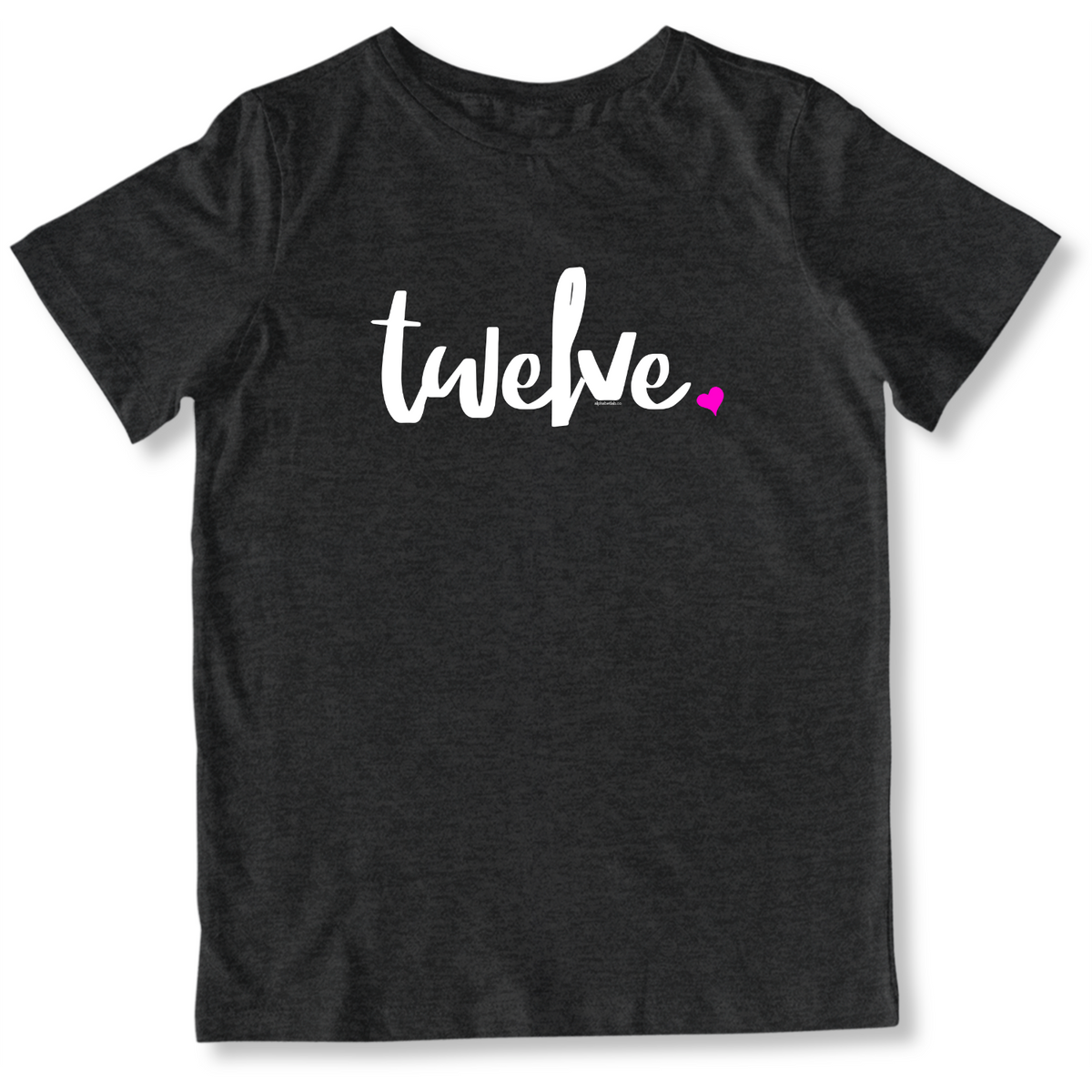 Girls 12th Birthday Shirt Twelve - Script