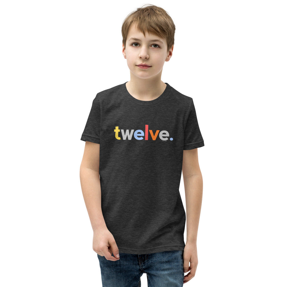 Boys 12th Birthday Shirt Twelve - Original