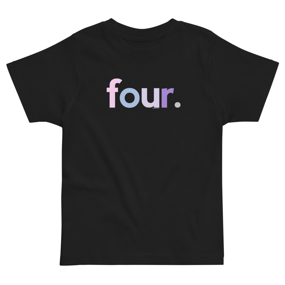 Girls 4th Birthday Shirt Four - Original