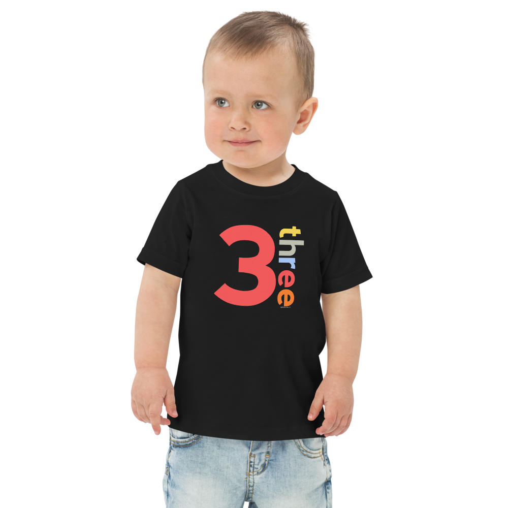 Boys 3rd Birthday Shirt Three - Number